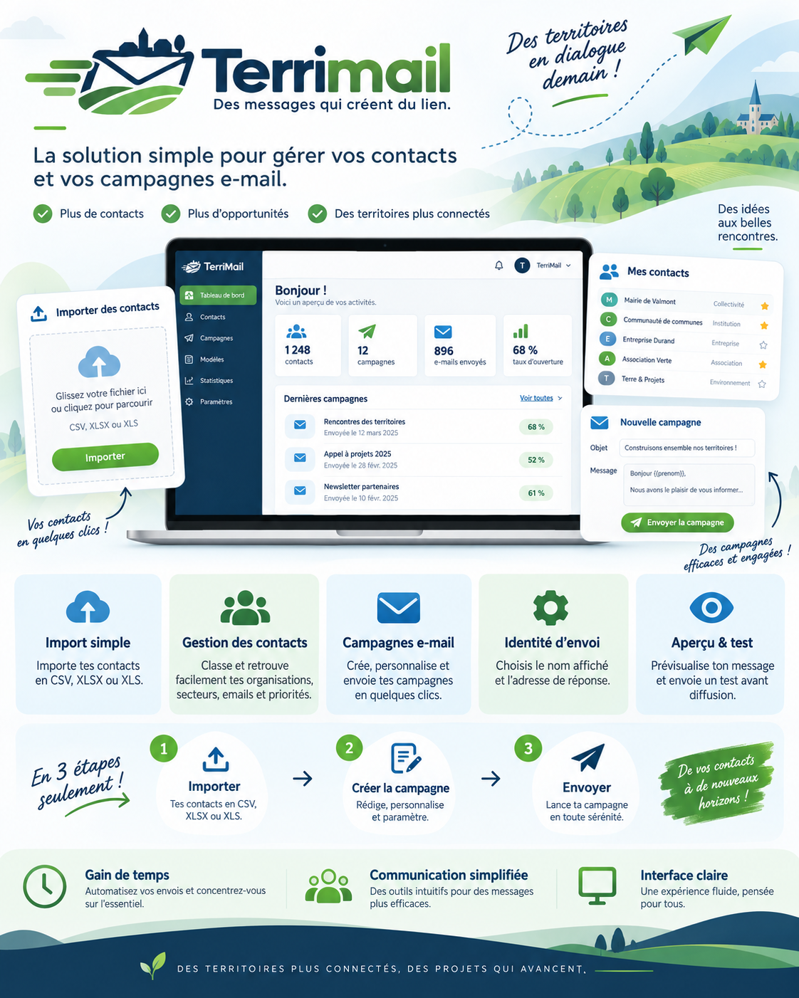 Présentation des fonctionnalités de TerriMail